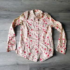 Lauren Conrad XS button down long sleeve floral
